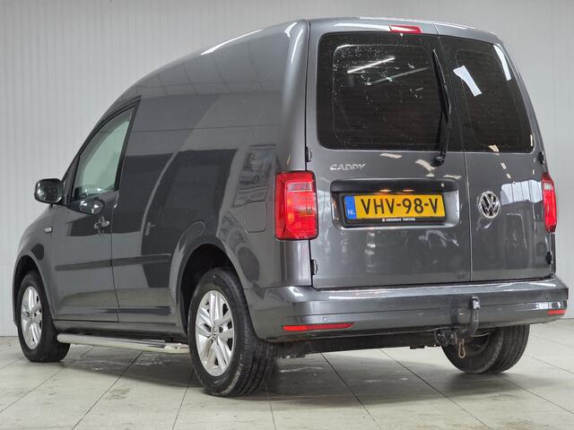 Volkswagen CADDY 2.0 TDI L1H1 BMT Highline/ Facelift!/ Side-Bars/ 16'' LMV/ Voorruitverw./ Vol Leder/ Stoelverw./ Apple + Android/ DAB+/ Navi/ Airco/ Cruise/ Bluetooth/ Multi. LEDER. Stuur/ Mistl./ PDC/ LED Dagrijverl.