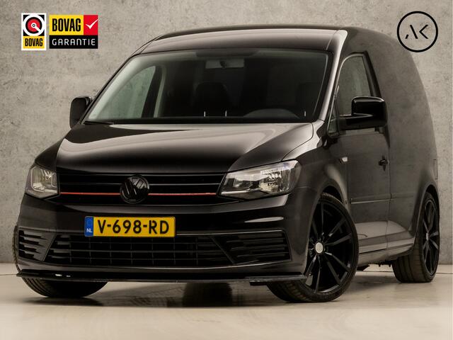Volkswagen CADDY 2.0 TDI L1H1 BMT Black Sport (APPLE CARPLAY, NAVIGATIE, LEDER, AIRCO, TREKHAAK, ZIJSCHUIFDEUR, CRUISE, LM VELGEN, GETINT GLAS, NIEUWSTAAT)