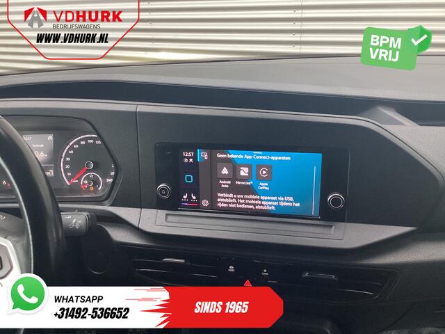 Volkswagen CADDY Cargo 2.0 TDI 125 pk BPM VRIJ! LED/ Carplay/ Stoelverw./ Cruise/ Airco/ Camera/ PDC/ LMV/ Trekhaak