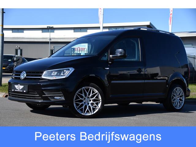 Volkswagen CADDY 2.0 TDI L1H1 Highline Black Edition Adaptieve Cruise, Carplay, 150pk, Automaat, LED, Stoelverwarming, Leder, Multimedia, Voorruit verwarming, Uniek!