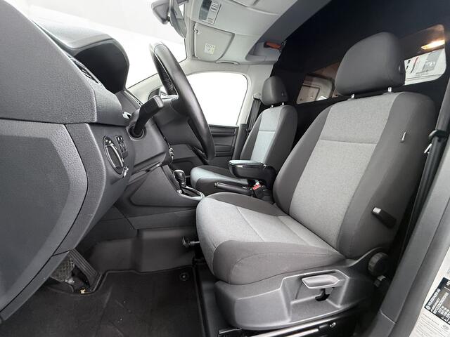 Volkswagen CADDY 2.0TDI Automaat Airco Navi Cruise Control Comfort-Stoelen Pdc Bluetooth Lmv Euro 6 L1H1 BMT Highline Achterklep Schuifdeur Zijruit Betonplex Vloer Lat om Lat Inbouwkast 1ste Eigenaar Unieke km.stand! Origineel Nederlandse Auto incl. NAP