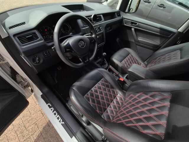 Volkswagen CADDY 2.0 TDI L1H1 , Airco , 185 pk Zwart LEDER