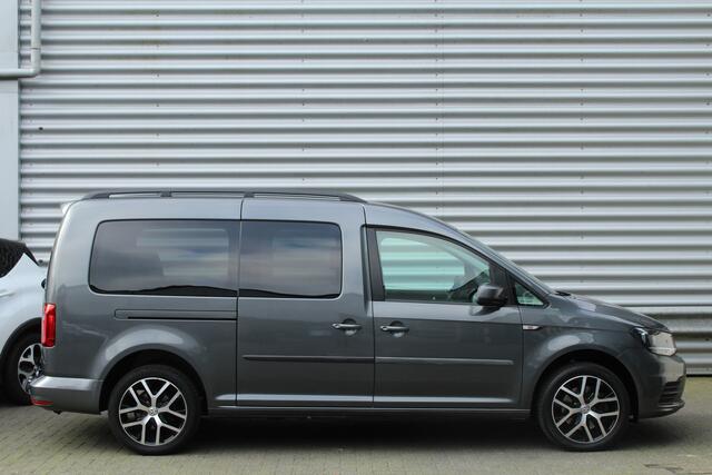 Volkswagen CADDY MAXI 1.4 TSI 126pk Trendline DSG7 2x Zijschuifdeur Clima Cruise Navi Leder 17"LMV Dakreling Trekhaak 1350kg