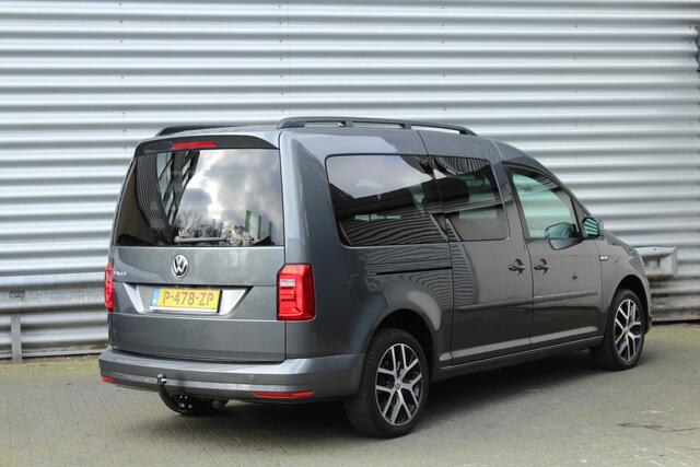 Volkswagen CADDY MAXI 1.4 TSI 126pk Trendline DSG7 2x Zijschuifdeur Clima Cruise Navi Leder 17"LMV Dakreling Trekhaak 1350kg