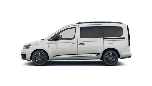 Volkswagen CADDY MAXI 1.5 TSI Hybride DSG Limited Edition, Climatronic, Achterklep met ruit, 5-persoons, App connect draadloos, Navigatie, Alarm, LED koplampen, Trekhaak met afneembare kogel