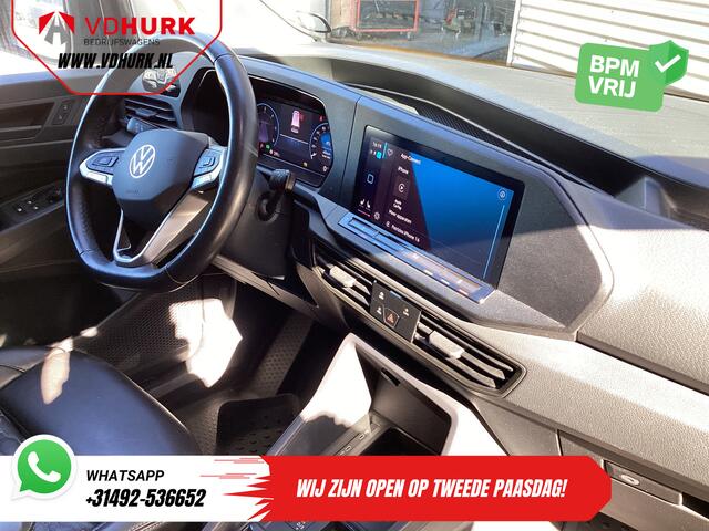 Volkswagen CADDY MAXI Cargo 2.0 TDI 125 pk DSG Aut. Black Edition LED/ Adapt.Cruise/ Standkachel/ Stoelverw./ Leder/ Carplay/ Navi/ LMV/ Sidebars/ Trekhaak/ Airco