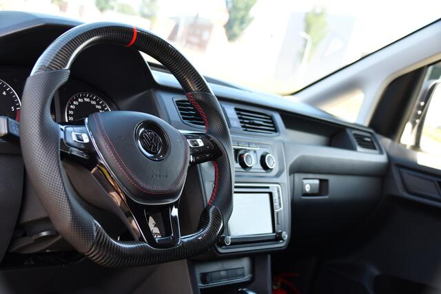 Volkswagen CADDY MAXI 2.0 TDI L2H1 BMT Exclusive PB Edition Cruise, Camera, Carplay, Automaat, 185pk, Alcantara, Sport stoelen, Carbon, Multimedia, Uniek!