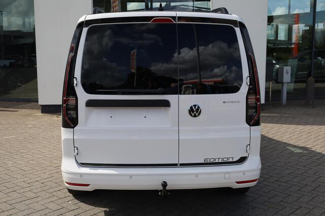 Volkswagen CADDY MAXI Cargo Flexible 1.5 TSI Flexible eHybrid Limited Edition 115PK / 85kW, Dodehoekdetectie (Side Assist), adaptieve cruise control (ACC), elektrisch verstel-, verwarm- en inklapbare buitenspiegels, achteruitrijcamera (Rear View), parkeersensoren voor en achter (PDC), trekhaak, navigatie, Apple Carplay & Android Auto, DAB+, verwarmbare voorstoelen, keyless start, 17" 'Vulcano' LMV, multifunctioneel lederen stuurwiel etc.