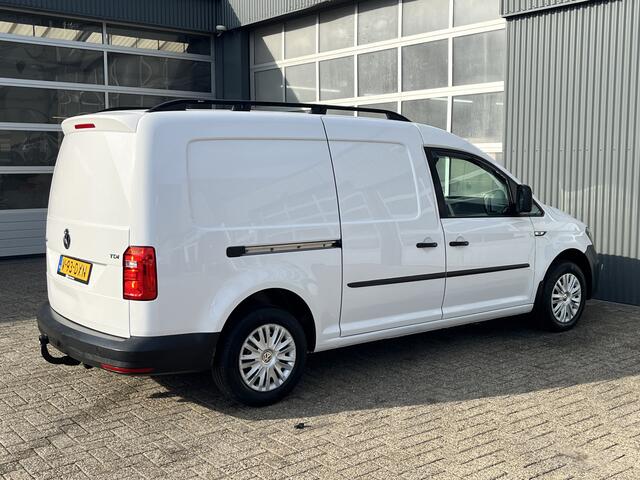 Volkswagen CADDY MAXI 2.0 TDI L2H1 102pk DSG Automaat Airco Trekhaak 1500kg trekgewicht Telefoonverbinding Achterruitrij camera Achterklep Schuifdeur Stuurwielbediening Euro 6