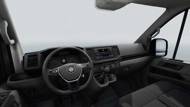 Volkswagen CRAFTER Bedrijfswagens Highline 35 2.0 TDI L3H2 103 kW (140 pk) | Opstaptrede op trekbalk (smal) | Volwaardig reservewiel (inclusief boordgereedschap en krik) | Zijmarkeringslichten | Bijrijdersbank inclusief opbergvak |