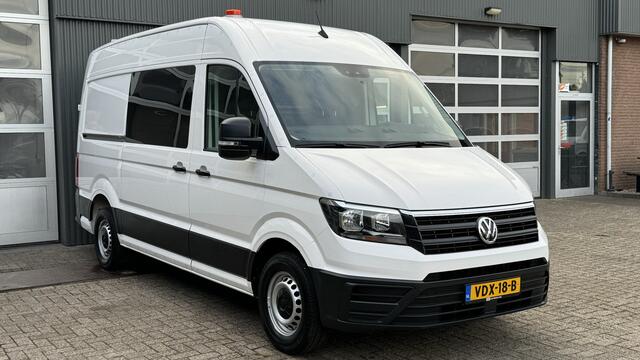 Volkswagen CRAFTER 35 2.0 TDI L3H3 Werkplaats inrichting Omvormer Standkachel 3000kg Trekhaak Euro 6 Sortimo Navigatie Comfortstoelen Lang Hoog Camera 1e eigenaar Voertuig weegsysteem