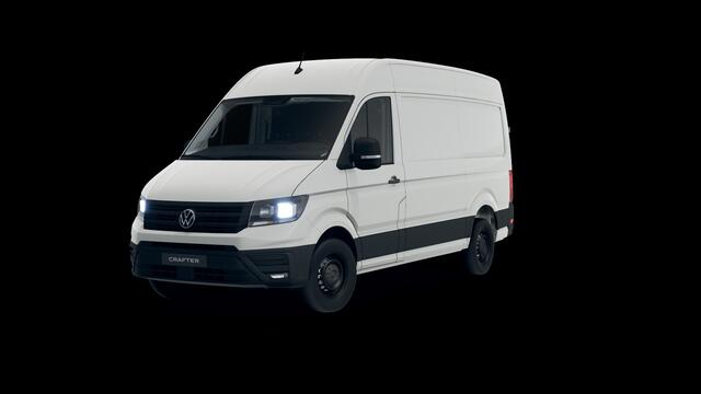 Volkswagen CRAFTER Bedrijfswagens 2.0 35 TDI L3H3 Highline 103kW 140pk 8 versn. auto | Navigatiesysteem Discover Media met 10,4" Touch-kleurendisplay | Volwaardig reservewiel | Middelhoog dak | LED-laadruimteverlichting |