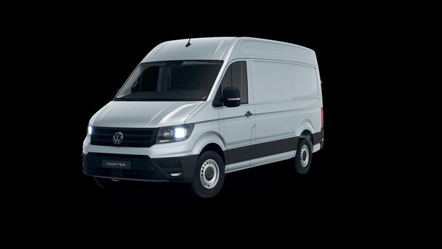 Volkswagen CRAFTER Bedrijfswagens 2.0 35 TDI L3H3 Highline 103kW 140pk 8 versn. auto | Navigatiesysteem Discover Media met 10,4" Touch-kleurendisplay | Volwaardig reservewiel | Middelhoog dak | LED-laadruimteverlichting |
