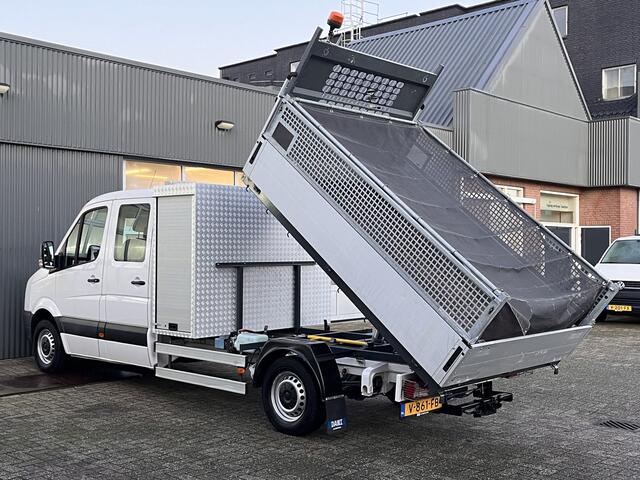 Volkswagen CRAFTER 35 2.0 TDI DC Maxi Kipper 3500kg trekgewicht Euro 6 Airco Cruise controle 6-Persoons Telefoonverbinding Gereedschapskist Kieper Open laadbak Pick-up Bpm vrij