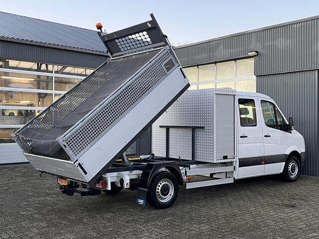Volkswagen CRAFTER 35 2.0 TDI DC Maxi Kipper 3500kg trekgewicht Euro 6 Airco Cruise controle 6-Persoons Telefoonverbinding Gereedschapskist Kieper Open laadbak Pick-up Bpm vrij