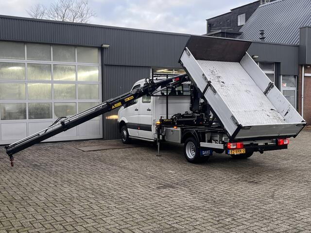 Volkswagen CRAFTER 2.0 TDI Kipper Laadkraan Hiab XS-044 afstandsbedieningssysteem Openlaadbak Airco Cruise controle 6-Persoons Pick-up Euro 5 Ex gemeente Bpm vrij Werkverlichting Kieperkraan Autolaadkraan Open laadbak
