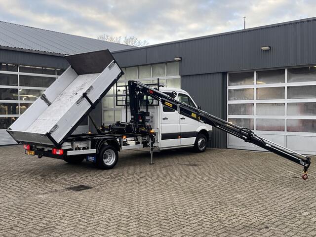 Volkswagen CRAFTER 2.0 TDI Kipper Laadkraan Hiab XS-044 afstandsbedieningssysteem Openlaadbak Airco Cruise controle 6-Persoons Pick-up Euro 5 Ex gemeente Bpm vrij Werkverlichting Kieperkraan Autolaadkraan Open laadbak