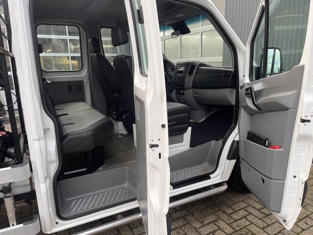 Volkswagen CRAFTER 2.0 TDI Kipper Laadkraan Hiab XS-044 afstandsbedieningssysteem Openlaadbak Airco Cruise controle 6-Persoons Pick-up Euro 5 Ex gemeente Bpm vrij Werkverlichting Kieperkraan Autolaadkraan Open laadbak
