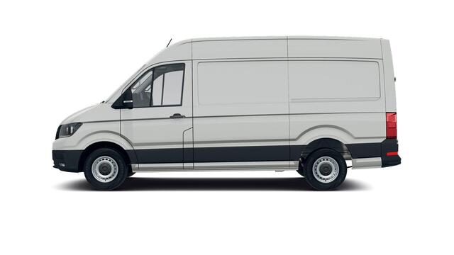 Volkswagen CRAFTER Bedrijfswagens Highline L3H3 35 TDI 177pk 130kW pk 8 versn. auto | PBM vrij | Bijrijdersbank inclusief opbergvak | Led-laadruimteverlichting | Middelhoog dak (h3) |