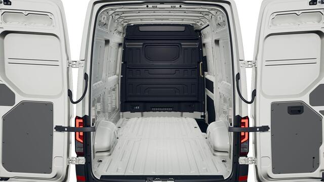 Volkswagen CRAFTER Bedrijfswagens Highline L3H3 35 TDI 177pk 130kW pk 8 versn. auto | PBM vrij | Bijrijdersbank inclusief opbergvak | Led-laadruimteverlichting | Middelhoog dak (h3) |