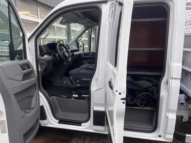Volkswagen CRAFTER 50 2.0 TDI DC Be Clixstar Palfinger laadkraan Afstandsbediening Airco Cruise controle 3-Persoons Kastinrichting 3100kg laadvermogen kastinrichting Euro 6 Open laadbak Pick-up p-up Bakwagen 1e eigenaar