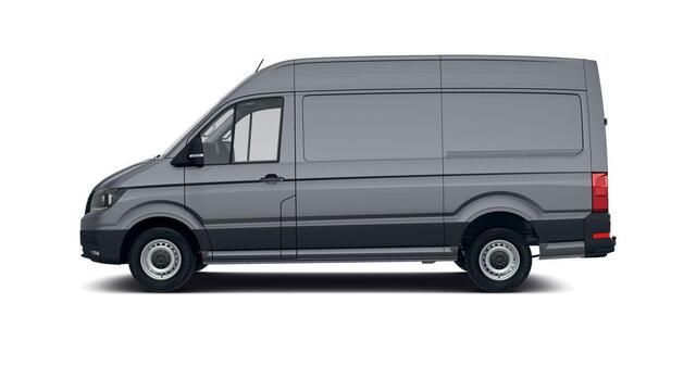 Volkswagen CRAFTER Bedrijfswagens Highline L3H3 2.0 TDI 130 kW 177 pk 8 versn. Auto | BPM vrij | Achterdeuren met ruiten | Bijrijdersbank inclusief opbergvak | Middelhoog dak | Trekhaak met vaste kogel |