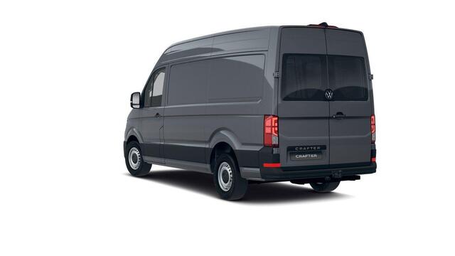 Volkswagen CRAFTER Bedrijfswagens Highline L3H3 2.0 TDI 130 kW 177 pk 8 versn. Auto | BPM vrij | Achterdeuren met ruiten | Bijrijdersbank inclusief opbergvak | Middelhoog dak | Trekhaak met vaste kogel |