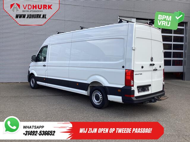 Volkswagen CRAFTER 35 2.0 TDI 180 pk L4H3 BPM VRIJ! RWD Tacho/ 270gr deuren/ 3.5T trekverm./ Navi/ Carplay/ Climate/ Camera/ Cruise/ Trekhaak