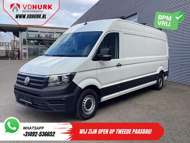 Volkswagen CRAFTER 35 2.0 TDI 180 pk L4H3 BPM VRIJ! RWD Tacho/ 270gr deuren/ 3.5T trekverm./ Navi/ Carplay/ Climate/ Camera/ Cruise/ Trekhaak
