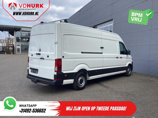 Volkswagen CRAFTER 35 2.0 TDI 180 pk L4H3 BPM VRIJ! RWD Tacho/ 270gr deuren/ 3.5T trekverm./ Navi/ Carplay/ Climate/ Camera/ Cruise/ Trekhaak
