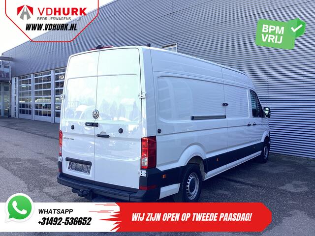Volkswagen CRAFTER 35 2.0 TDI 180 pk L4H3 BPM VRIJ! RWD 3.5T trekverm./ Climate/ Tacho/ 270Gr.Deuren/ Navi/ Carplay/ Camera/ Cruise/ Trekhaak