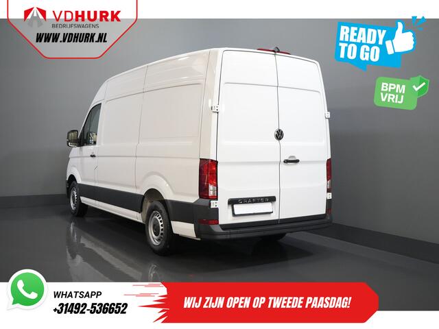 Volkswagen CRAFTER 35 2.0 TDI 140 pk DSG Aut. L3H3 BPM VRIJ! Betimmering/ LED/ Virtual Cockpit/ Camera/ Cruise/ Carplay/ Gev.Stoel