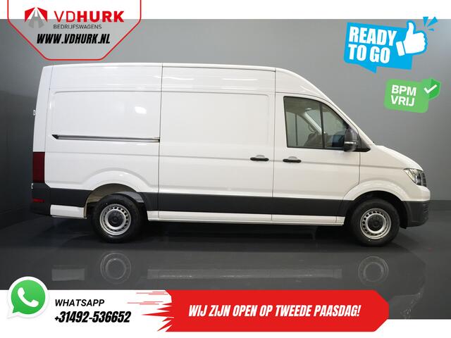 Volkswagen CRAFTER 35 2.0 TDI 140 pk DSG Aut. L3H3 BPM VRIJ! Betimmering/ LED/ Virtual Cockpit/ Camera/ Cruise/ Carplay/ Gev.Stoel