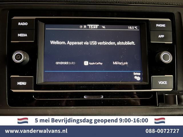 Volkswagen CRAFTER 2.0 TDI 141pk L3H3 L2H2 Euro6 Airco | Camera | Apple Carplay | Android Auto | Cruisecontrol Parkeersensoren, Bijrijdersbank