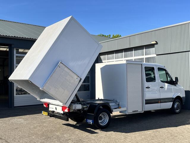 Volkswagen CRAFTER 50 2.0 TDI DC 164PK Kipper Airco Cruise controle Navigatiesysteem Trekhaak 3500kg Houtsnippers Boomverzorging Groenaval Snipperauto 6-persoons Gereedschapskist 1e eigenaar ex Gemeente open laadbak