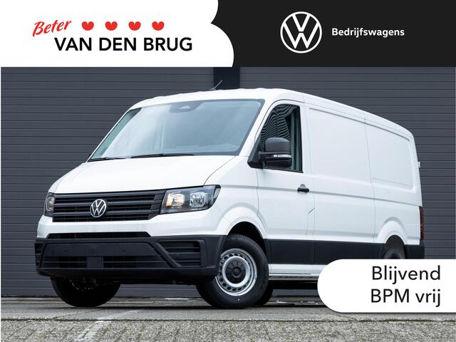 Volkswagen CRAFTER Bedrijfswagens 2.0 TDI L3H2 140PK Trendline | Nieuw model | Airco | Cruise Control | PDC | Camera | Bijrijdersbank | Trekhaak |