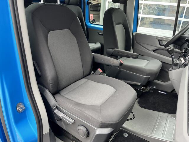 Volkswagen CRAFTER 35 2.0 TDI L3 DC Airco Cruise controle Euro 6 Pick-up Telefoonverbinding Voorruit verwarming 6-persoons Open laadbak Pick-up p-up Bakwagen 1e eigenaar