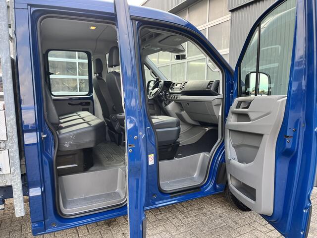 Volkswagen CRAFTER 35 2.0 TDI DC Laadklep 750kg Openlaadbak Pick-up Airco Cruise controle 6-Persoons Telefoonverbinding Euro 6 Lift Bpm vrij voor particulier gebruik!
