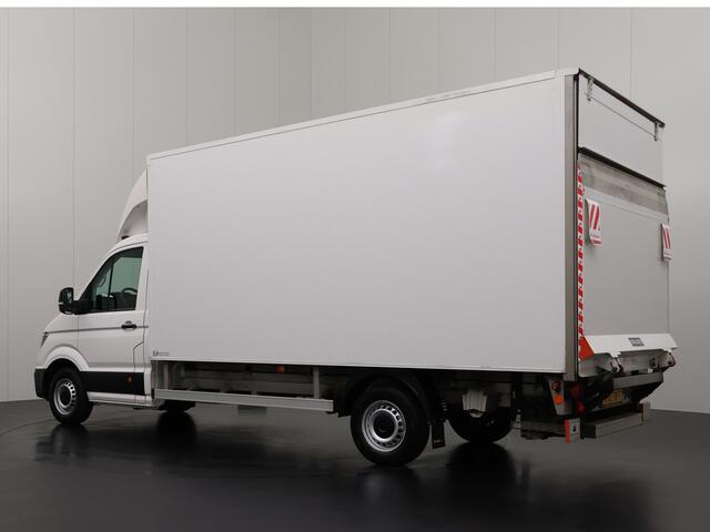 Volkswagen CRAFTER 2.0TDI 140PK Bakwagen+Laadklep | 4,45 Laadlengte | Navigatie | Airco | Cruise | 3-Persoons | Dakspoiler | Zijdeur