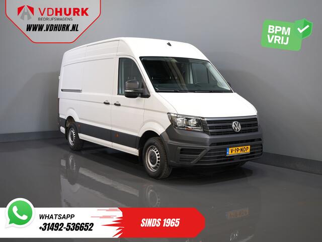 Volkswagen CRAFTER 35 2.0 TDI 140 pk DSG Aut. L3H3 BPM VRIJ! Carplay/ Camera/ Cruise/ Trekhaak/ Betimmerd/ Airco