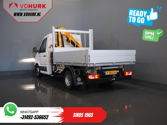 Volkswagen CRAFTER 50 165 pk Effer 352S Trekhaak/ Kraan/ Crane/ Kran/ Autokran/ PTO/ Open laadbak/ Dubbel Lucht