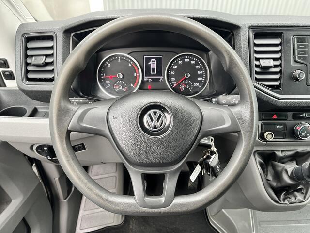 Volkswagen CRAFTER 35 2.0 TDI L4 DC 140pk Airco Cruise controle Trekhaak 3000kg trekgewicht Kipper 6-Persoons Euro 6 Dubbele cabine 1e eigenaar Open laadbak Pick-up Bakwagen Kieper