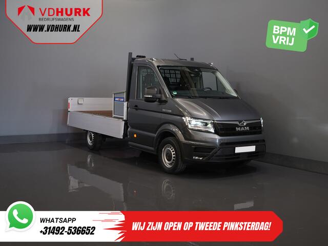 Volkswagen CRAFTER (MAN TGE) 2.0 DSG Aut. Open Laadbak 340x204x40/ Facelift/ LED/ Virtual Cockpit/ Carplay/ Pick Up/ Camera/ Climate/ PDC/ Cruise