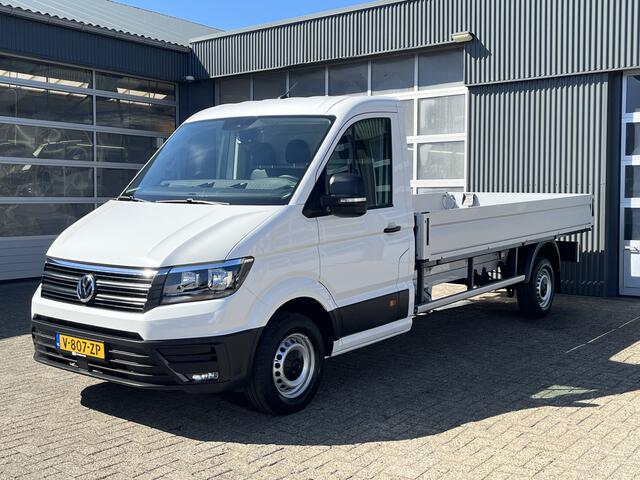 Volkswagen CRAFTER 35 2.0 TDI L4 Open laadbak Pick-up Airco Cruise controle 3-Persoons 1e eigenaar Dealer onderhouden p-up bakwagen Achterruitrijcamera Lederbekleding Werkverlichting
