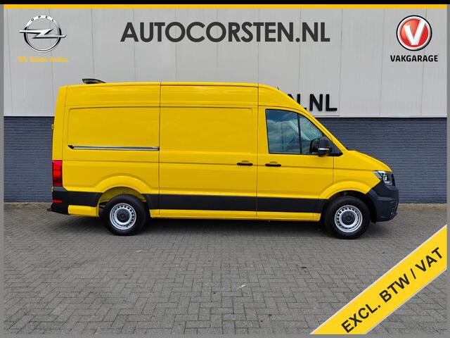 Volkswagen CRAFTER 35 2.0 TDI L3H3 Highline Airco Trekhaak Comfort Plus bestuurdersstoel Cruise Control Camera Pdc Bluetooth Voorruitverwarming Inbouwkasten Omvormer Signaleringsverlichting Betonplex Vloer Wandbetimmering Licht- en regensensor 3.000KG Trekgewicht 1e Eigenaa