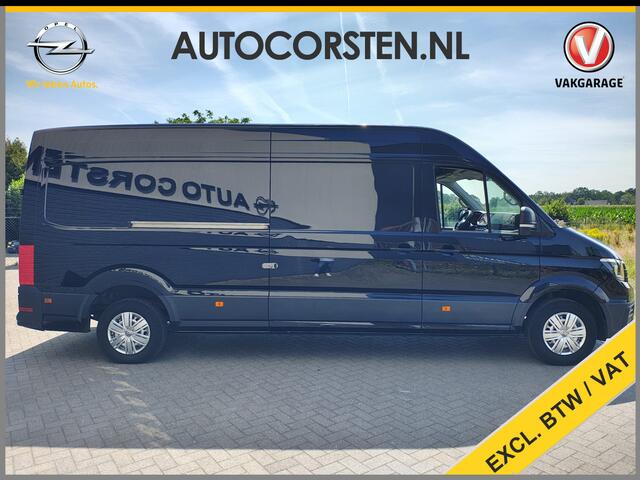 Volkswagen CRAFTER 35 2.0TDI 141PK Automaat L4H3 2X Schuifdeur Camera Apple Carplay Android Auto Cruise Control Navi Airco Pdc Betonplex Vloer Lat om Lat Betimmering Wandbeplating Euro 6 Origineel Nederlandse Bus