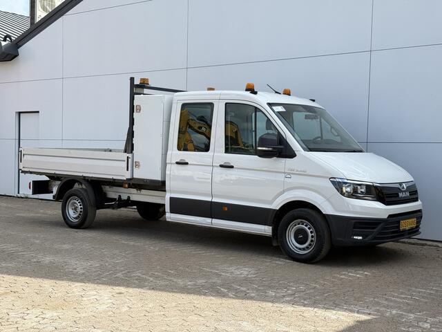 Volkswagen CRAFTER 3.140 2.0 TDI Automaat Open Laadbak Kist Dubbele cabine 6-persoons Airco Trekhaak Navigatie Carplay Pritische Pickup Open Box