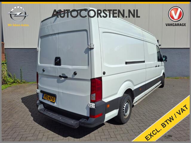 Volkswagen CRAFTER 35 2.0D L4H3 Extra Lang+Hoog Camera Comfort Stoel Airco Apple Carplay Android Auto Cruise Control Sidebars Navi* Pdc Betonplex Vloer Wandbetimmering Schuifdeur Origineel Nederlandse Auto