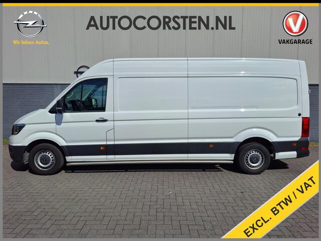 Volkswagen CRAFTER 35 2.0D L4H3 Extra Lang+Hoog Camera Comfort Stoel Airco Apple Carplay Android Auto Cruise Control Sidebars Navi* Pdc Betonplex Vloer Wandbetimmering Schuifdeur Origineel Nederlandse Auto
