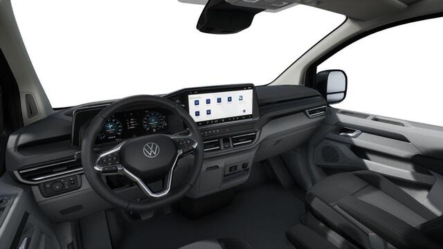 Volkswagen E-Transporter Bedrijfswagens Life L1 160 kW (218 pk) Elektrische aandrijving | Multifunctioneel kunstlederen stuurwiel | Trekhaak, vast | Exterieurpakket met radiatorgrille in carrosseriekleur |